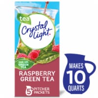 Crystal Light Raspberry Green Tea Naturally Flavored Powdered Drink Mix Pitcher Packets