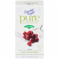 Crystal Light Pure Grape Naturally Sweetened Drink Mix Packets Perspective: Main