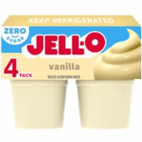 Jell-O Vanilla Sugar Free Pudding Cups Snack