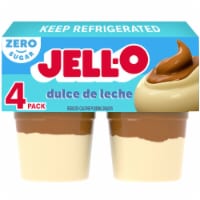Jell-O Dulce de Leche Sugar Free Pudding Cups Snack Perspective: Main