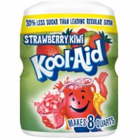 Kool-Aid Sugar-Sweetened Strawberry Kiwi Artificially Flavored Powdered Soft Drink Mix Perspective: Main