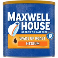 Maxwell House Medium Roast Wake Up Roast Ground Coffee, Canister Perspective: Main