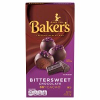 Baker's Bittersweet Chocolate Premium Baking Bar with 66% Cacao