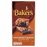 Baker's Unsweetened Chocolate Premium Baking Bar with 100 % Cacao Perspective: Main