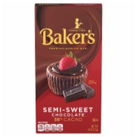 Baker's Semi-Sweet Chocolate Premium Baking Bar with 56% Cacao