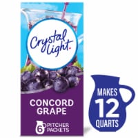 Crystal Light Concord Grape Sugar Free Caffeine Free Powder Drink Mix Pitcher Packets