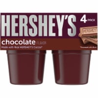 Hershey's Chocolate Ready-to-Eat Pudding Cups Snack with Milk & Real Cocoa, Cups Perspective: Main