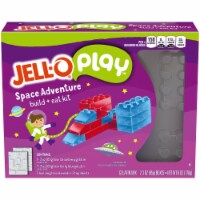 Jell-O Play Space Adventure Build & Eat Kit with Strawberry & Berry Blue Gelatin Mix Perspective: Main