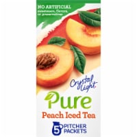 Crystal Light Pure Peach Iced Tea Naturally Flavored Powdered Drink Mix Perspective: Main
