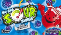 Kool-Aid Sour Jammers Shockin' Blue Raspberry Flavored Drink Perspective: Main