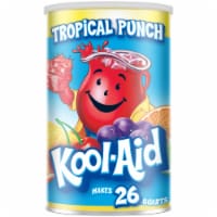 Kool Aid Sugar-Sweetened Tropical Punch Red Powdered Soft Drink Mix