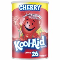 Kool Aid Sugar-Sweetened Cherry Red Powdered Soft Drink Mix Perspective: Main