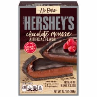HERSHEY'S No Bake Chocolate Mousse Dessert Kit with Filling Mix Cust Mix & Fudge Topping Perspective: Main