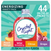 Crystal Light Energizing Variety Pack Peach Mango Wild Strawberry Cirtus & Grape