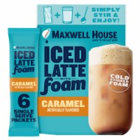 Maxwell House Caramel Iced Latte with Foam Instant Coffee Perspective: Main