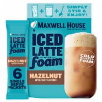 Maxwell House Hazelnut Latte Single Serve Instant Coffee Beverage Mix