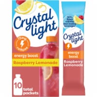 Crystal Light Raspberry Lemonade Energy Boost Drink Mix Perspective: Main