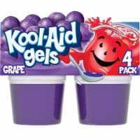 Kool-Aid Gels Grape Artificial Flavored Ready-to-Eat Gelatin Snacks, Cups Perspective: Main