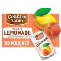 Country Time Peach Lemonade Ready to Drink Flavored Drink Pouches Perspective: Main