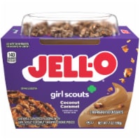 Jell-O Coconut Caramel Ready-to-Eat Pudding Snack Cups Perspective: Main