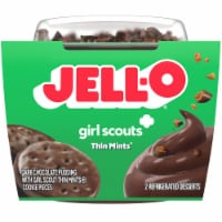 Jell-O Thin Mints Ready-to-Eat Refrigerated Dessert Cups Perspective: Main