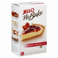 Jell-O No Bake Strawberry Cheesecake Dessert Perspective: Main
