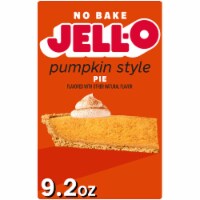 Jell-O No Bake Pumpkin Style Pie Dessert Kit with Filling Mix & Crust Mix Perspective: Main