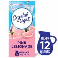 Crystal Light Pink Lemonade Sugar Free Caffeine Free Powder Drink Mix Pitcher Packets