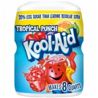 Kool Aid Sugar-Sweetened Summer Blast Tropical Punch Red Powdered Soft Drink Mix