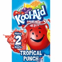 Kool Aid Unsweetened Tropical Punch Red Powdered Soft Drink Mix Packet