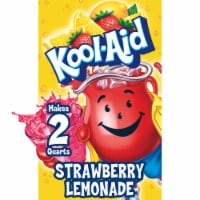 Kool Aid Unsweetened Strawberry Lemonade Pink Powdered Soft Drink Mix Packet