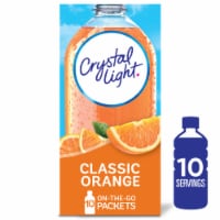 Crystal Light Classic Orange Naturally Flavored Powdered Drink Mix Perspective: Main