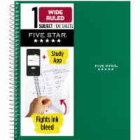 Five Star® Basewire 100 Sheet 1 Subject Notebook Perspective: Main