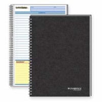 Mead MEA QuickNotes Notebook- 1 Subject- 80 Sheets- 8in.x5in.- Black