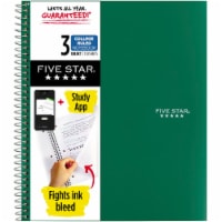 Five Star® College Ruled 3-Subject Notebook