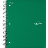 Five Star  8.5 x 11.5 in. Wirebound College Ruled Notebook - 3 Subject&#44; Green