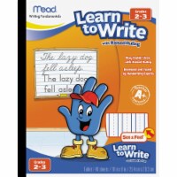 Mead Writing Tablet Raised Ruling Dotted Lines 8 x10  White 48556