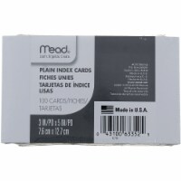 Plain Index Cards, White, 3 x 5 ,, Pack of 100