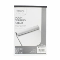Mead Unruled Writing Tablet 6 X9 -White, 100 Sheets