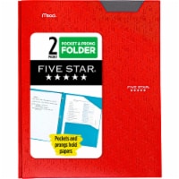 Five Star® Advance Pocket & Prong Folder - Red Perspective: Main