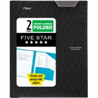 Five Star® Advance Pocket & Prong Folder - Black Perspective: Main