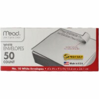 Mead Boxed Peel & Stick Envelopes 4.125 X8.5 50/Pkg-Regular #10