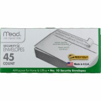 Mead Boxed Peel & Stick Envelopes 4.125 X9.5 45/Pkg-Security #10