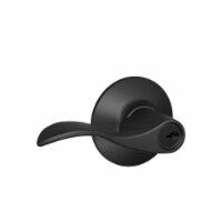 Schlage Accent Matte Black Entry Lever ANSI Grade 2 Key: K4 1-3/4 in. Schlage Accent Matte Black Entry Lever ANSI Grade 2 Key: K4 1-3/4 in.