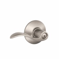 Schlage Accent Satin Nickel Privacy Lockset ANSI Grade 2 1-3/4 in. Schlage Accent Satin Nickel Privacy Lockset ANSI Grade 2 1-3/4 in.