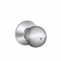 Schlage Orbit Knob Contractor Series Satin Chrome Privacy Set - Silver