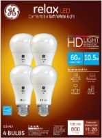 GE Relax 10.5-Watt (60-Watt) A19 LED Light Bulbs