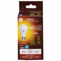 GE Relax 5/9/16-Watt (30/70/100-Watt) A21 LED Light Bulb Perspective: Main