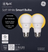 C by GE™ 9.5-Watt A19 LED Smart Bulbs - Soft White Perspective: Main