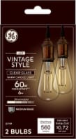GE Lighting LED Vintage Style Clear Glass Warm Candle Light 60W Perspective: Main